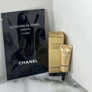 CHANEL Sublimage Eye Cream 3ml + Le Volume de Chanel Black Mascara Mini 1g BNIB